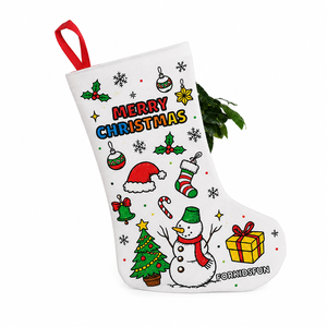 Kit Artigianale Natalizio Pafu per Bambini con Penne ad Acquerello Colorate, Sacchetto Regalo Personalizzato da Appendere per Natale - Product Image 2