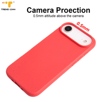 Casing ponsel penutup penuh mewah TPU, casing ponsel penutup penuh mewah untuk iPhone 16 17 Pro Max Air ramah lingkungan lembut tahan jatuh tahan guncangan Biodegradable jerami gandum