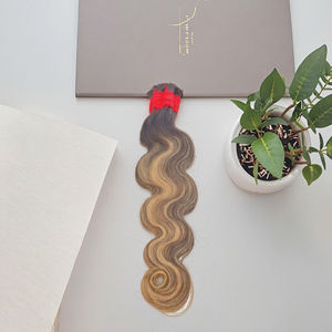 Miscela naturale 4 <span class=keywords><strong>Deep</strong></span> Wave sfuse treccia senza trama 100% estensioni dei capelli umani - Product Image 3