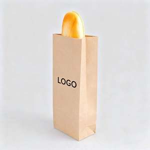 Sac en papier kraft pour pain français de taille personnalisée, sac en papier pour pain long pour boulangerie - Product Image 2