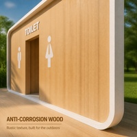 Toilettes mobiles en bois écologiques durables personnalisées Greens avec un design contemporain - Solution d'assainissement extérieur