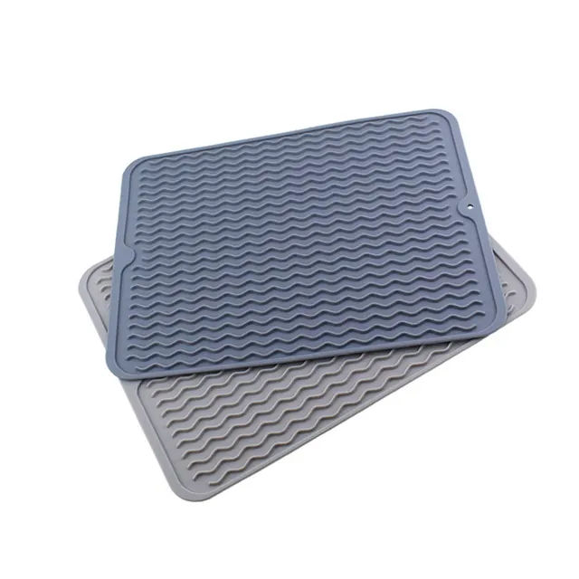 Large Multifunctional Silicone Drying Mat Heat Insulation Pot Holder Protector Dish Cup Draining Mat Pad Table Placemat Trivet