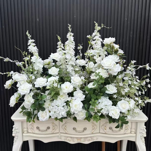 ALR- WG01 Fleurs artificielles en soie de haute qualité, inspirées de la nature, vertes, réutilisables, décoration de mariage, chemin de fleurs pour allée - Product Image 5