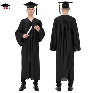 Robe et toque de remise de diplôme brillantes pour adultes, taille unique, pour l'université, 12 couleurs disponibles, collection 2026 - Product Image 4