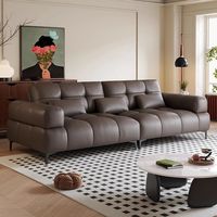 Neues Modell Modernes Günstiges Ledersofa-Set Wohnzimmermöbel Günstige Großhandels-Couch Leder-Wohnzimmersofas für den Heimgebrauch