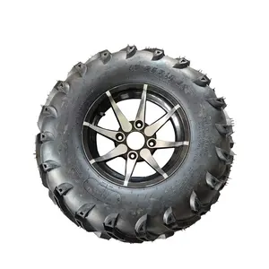 ATV 25X10-12インチアルミニウム合金ホイール真空タイヤオフロードバイク用アウタータイヤアクセサリーオートバイ用ダートバイク