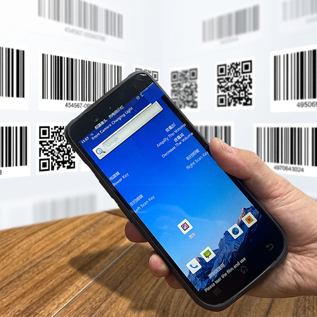 6 Inches Handheld Terminal Android 12 Rugged WiFi Barcode Scanner with IP67 Sealing for Wholesale Management