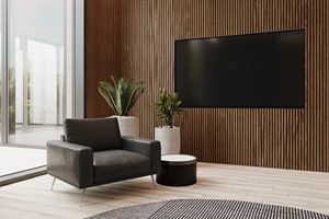 Pannelli Acustici in Legno Decorativi Moderni 240 X 60 <span class=keywords><strong>cm</strong></span>, 21 mm <span class=keywords><strong>MDF</strong></span>, Insonorizzanti per Appartamenti e Hotel - Product Image 5