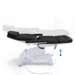 Luxe Elektronische Roterende Medische Spa Massage Tattoo Facial Schoonheid Therapie Salon Stoel 3 4 Motoren Zwarte Elektrische Schoonheid Bed