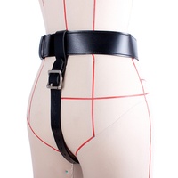 Produits pour adultes : Ceinture de chasteté en cuir sexy pour femme, modèle T, résistante aux intempéries, pantalon de chasteté portable, modèle ASL-PK0368