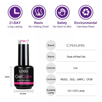 Vernis Gel Semi-Permanent Marque Blanche Cosmétiques Produits pour Ongles Vernis Gel UV Flacon OEM Prix de Gros avec 3000 Couleurs