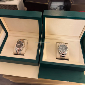 Factory Hot Selling Luxury Men's & Ladies' 41mm Gray Mechanical Sport <b>Watch</b> Customized 20mm Stainless Steel Band Hidden Clasp - Product Image 6