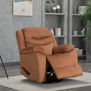 WY工厂供应客厅沙发超细纤维面料/帕洛米诺大尺寸旋转滑翔机躺椅