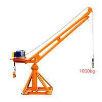 Mini grue de chantier pour usage domestique |   Palans électriques 220V/380V |   Capacité de 300 kg |   Hauteur de levage de 60 m |   Motorisé |   Ascenseurs