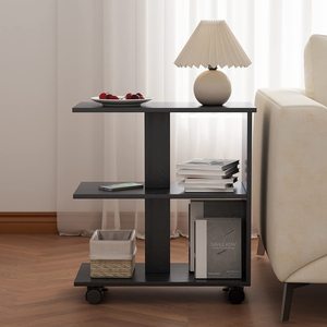 Tempered <b>glass</b> square coffee <b>table</b>, living room sofa <b>side</b> <b>table</b>, Nordic style bedroom movable storage small <b>table</b>, cross-border - Product Image 1