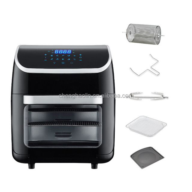 1800W 12L Large Capacity LCD Display Smart Touch Screen Keys Multifunctional Healthy Air Fryer