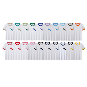 T-shirt pour enfants en coton 100 % de haute qualité, coupe classique, personnalisable avec logo brodé, respirant et uni – Vente en gros - Product Image 3