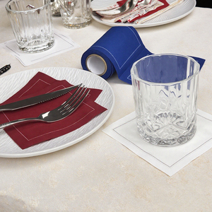 Rollo de servilleta de algodón desechable de tela blanca personalizada, posavasos impreso para uso doméstico o en avión para servicio de bebidas de bar - Product Image 6