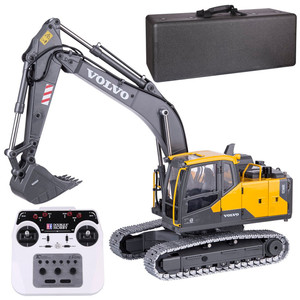 Excavatrice RC <span class=keywords><strong>Volvo</strong></span> 2.4G 24CH à l'échelle 1:14, modèle E010-003 de Double E Hobby, véhicule électrique entièrement fonctionnel, jouets télécommandés. - Product Image 1