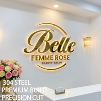 Letreros LED con Logotipo Personalizado, Letrero con Letras 3D, Adecuado para Paredes de Marcas Corporativas y Señalización Comercial