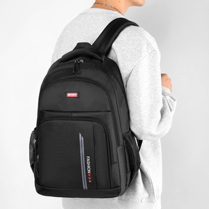 Laptop <b>Backpack</b> For Men Business Travel Waterproof With Laptop Compartment Solid Color Shoulder <b>Straps</b> Spring 2024 - Product Image 2
