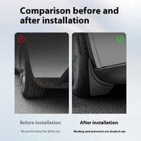 Accessoires de Modification de garde-boue ABS anti-rayures Huanxin pour roues avant arrière Tesla modèle 3/Y bloquant le sable Kits intérieurs YA