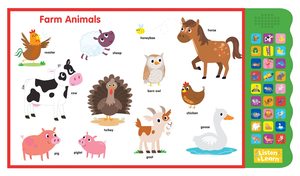 Vendita calda nuovi libri da tavolo per bambini audiolibro per l'apprendimento precoce cerchiamo di imparare i suoni degli animali libri illustrati - Product Image 5
