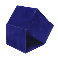 Boîte à base rigide recouverte de velours avec fermeture magnétique, pelliculage mat et gaufrage pour emballage cadeau de luxe pour bijoux et montres
