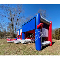 Juego interactivo pantalla de película Ninja Turtles Inflable Bounce House Combo Jump Castle