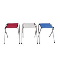 Tabouret pliant portable en tissu Oxford double couche, petit tabouret de camping, tabouret de pêche, randonnée, tabouret de poche pliable pour l'extérieur