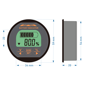 เครื่องวัดกระแสไฟของแบตเตอรี่50A DC8-120V TR16เครื่องวัดความแม่นยำระดับแบตเตอรี่แบบมืออาชีพเครื่องทดสอบตัวบ่งชี้ระดับความจุ - Product Image 2