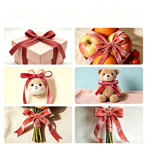 Ruộng băng nhung polyester chất lượng cao 1cm dùng gói bó hoa, trang trí hộp quà, làm nơ & trang trí thủ công - Product Image 4