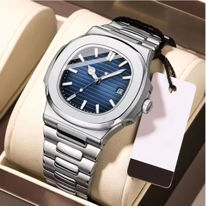 SKMEI Men's Hollow 3D Relief <b>Diamond</b> Scale Gold Stainless Steel Mechanical <b>Watch</b> Waterproof Wristwatch with Noble Style - Product Image 3