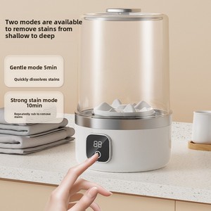 Machine à Laver <span class=keywords><strong>le</strong></span> <span class=keywords><strong>Linge</strong></span> Pliable Semi-Automatique Rechargeable USB à Chargement par <span class=keywords><strong>le</strong></span> Haut Mini Portable en Plastique pour Sous-vêtements <2.0kg Capacité - Product Image 3