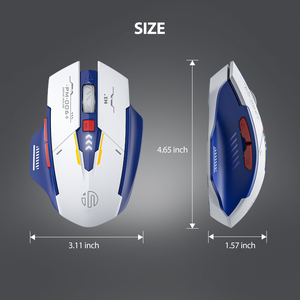 Souris optique sans fil rechargeable USB <span class=keywords><strong>Inphic</strong></span> F9 2.4G SciFi Mecha 2400 dpi, jeu 3D, charge rapide, interface Type-C pour PC - Product Image 5