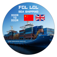 Service de livraison porte-à-porte, transitaire maritime, expédition de Chine vers l'Europe/le Royaume-Uni/la France/l'Allemagne