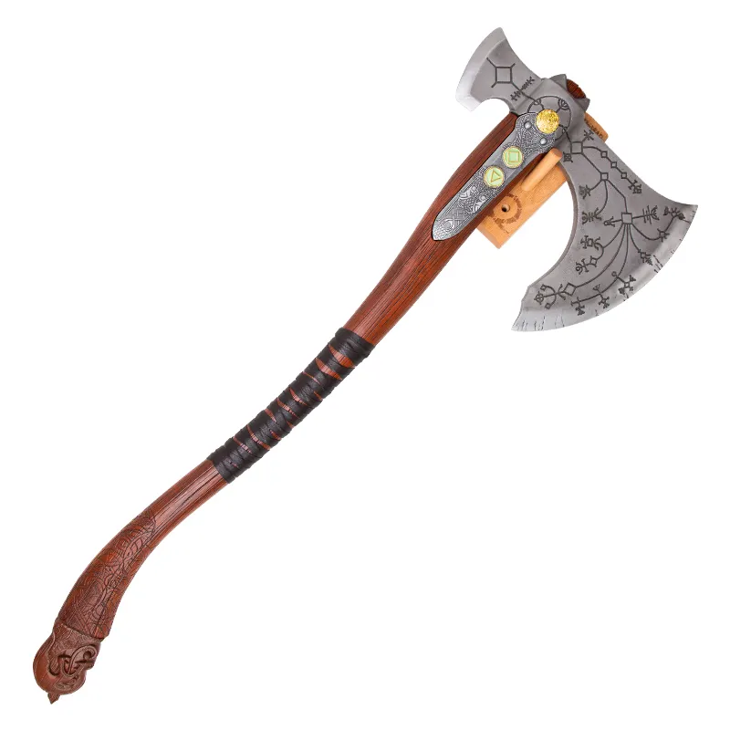 New Arrival Best Quality Game Props God Of War Kratos Axe 104cm 8.2kg Collected Artworks and Handicrafts