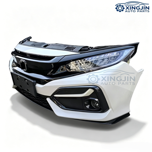 Kit de Carrocería Completo para <span class=keywords><strong>Honda</strong></span> <span class=keywords><strong>Civic</strong></span> de 10ª Generación, Incluye Parachoques con Rejilla, Ventilador, Radiador, Sensor de Estacionamiento, Faros LED Delanteros - Product Image 3