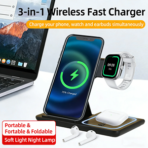 Stazione di Ricarica Wireless Veloce 2026, <span class=keywords><strong>Caricatore</strong></span> Magnetico Pieghevole Portatile 15W per iPhone, Base di Ricarica 3 in 1 - Product Image 2