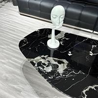 Plateau de table basse de luxe en marbre naturel irrégulier, sur mesure, pour projets de villas et hôtels, vente en gros, OEM