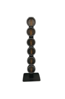 Seis Lámparas Giratorias Retro con Cuerpo de ABS Resistente, Luz Estroboscópica LED RGBW para Pista de Baile, Control DMX512 para Fiestas, Eventos al Aire Libre, Clubes y Escenarios