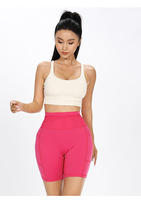 Shorts de course unisexe Marathon 4-quarts à séchage rapide avec poche banane pour le cyclisme, en Spandex/Nylon, pour le fitness