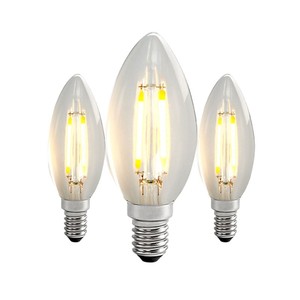 หลอดไฟไส้หลอด LED รุ่น Tamir ขั้ว E14 แสงสีเหลืองอบอุ่น รูปทรงเทียน ทำจากแก้ว สำหรับให้แสงสว่างภายในอาคาร - Product Image 4