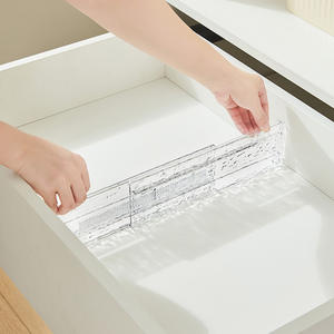 Estante de almacenamiento extensible antideslizante TPR, cajón de sujetalibros para el hogar, Partición de almacenamiento, plástico de inyección de aluminio para armario, hogar - Product Image 5