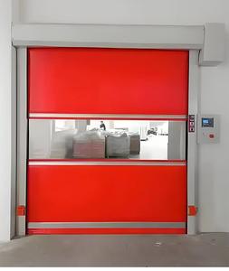 Puerta de persiana enrollable de alta velocidad rápida de Pvc automática personalizada Puerta de persiana enrollable transparente - Product Image 4