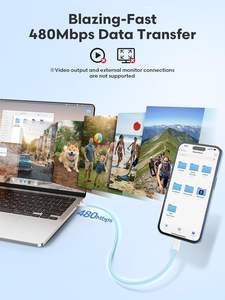 Cable USB-C Zowie ACU-331 de 1 m, Cobre Puro, Carga Rápida de 60 W, Revestimiento Trenzado, Transferencia de Datos para iOS 15/16 Pro Max, para S24/S23/S22 - Product Image 6