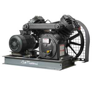Compresseur d'air industriel de type V, lubrifié à l'huile, pompe à air à piston haute pression avec moteur électrique pour usage en atelier - Product Image 6