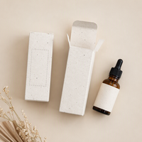 Boîte d'huiles essentielles personnalisée en papier grainé, marque privée, OEM, aromathérapie, emballage imprimé durable, coffret cadeau pour huiles essentielles