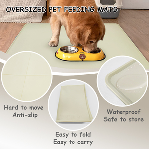 100*75cm Overs ize Silikon Tier Welpe Schlaf matten Wasserdichte rutsch feste Haustier Hund Katze Fütterung matten - Product Image 2