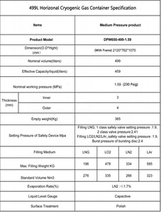 Vaporizzatore riscaldato ad aria con serbatoio di azoto liquido criogenico alla moda <span class=keywords><strong>500L</strong></span> 2.5mpa - Product Image 6
